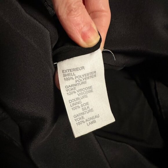 Vanessa Bruno Black Crepe Dress Sz 38 - Picture 5 of 8